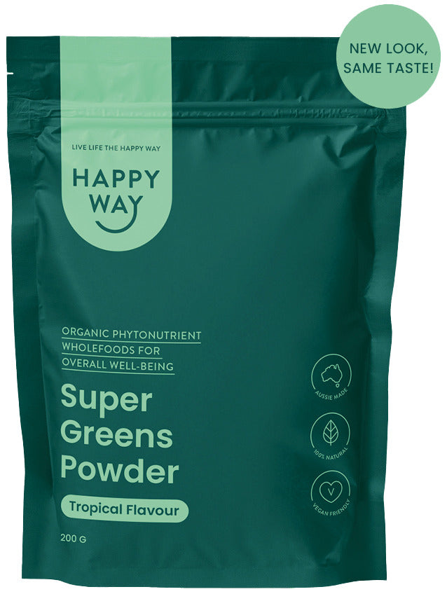 Happy Way Super Greens Powder - Tropical (200g)