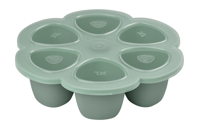 Beaba: Multiportions Silicone Freezer Tray - Sage Green (6 x 150ml)