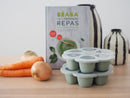 Beaba: Multiportions Silicone Freezer Tray - Sage Green (6 x 90ml)