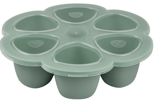 Beaba: Multiportions Silicone Freezer Tray - Sage Green (6 x 90ml)