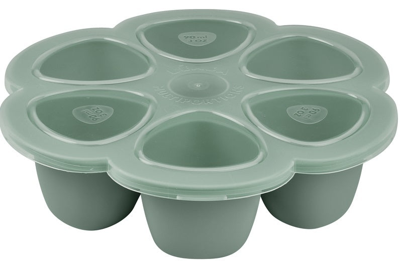 Beaba: Multiportions Silicone Freezer Tray - Sage Green (6 x 90ml)