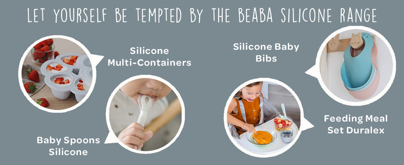 Beaba: Silicone Bib - Light Mist