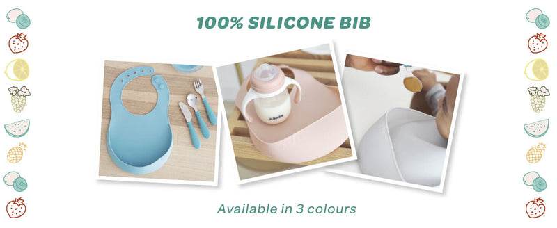 Beaba: Silicone Bib - Light Mist