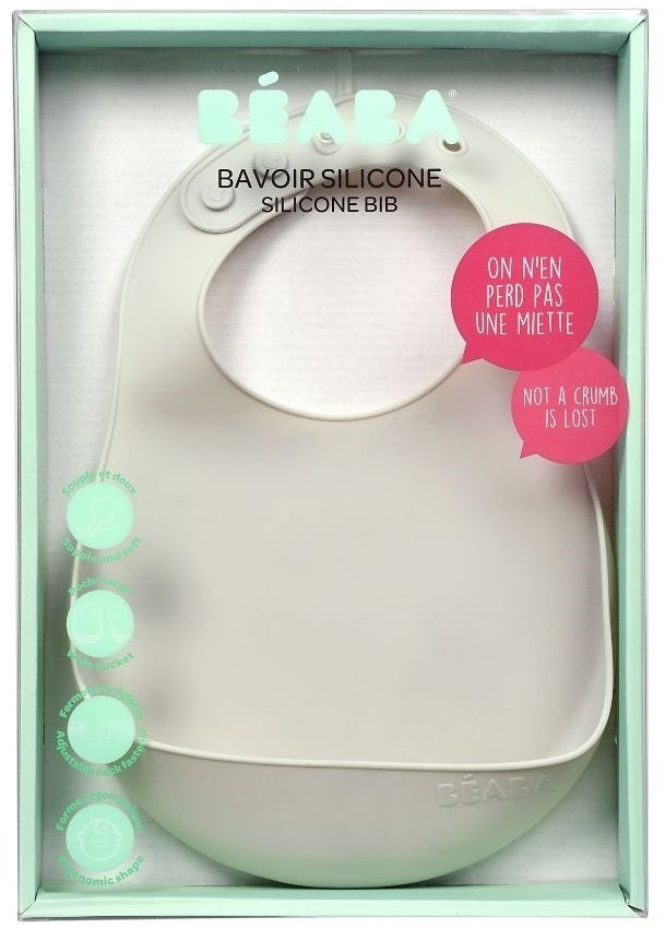 Beaba: Silicone Bib - Light Mist