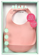 Beaba: Silicone Bib - Pink