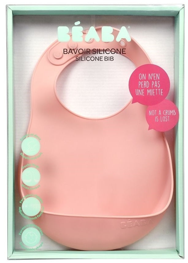 Beaba: Silicone Bib - Pink