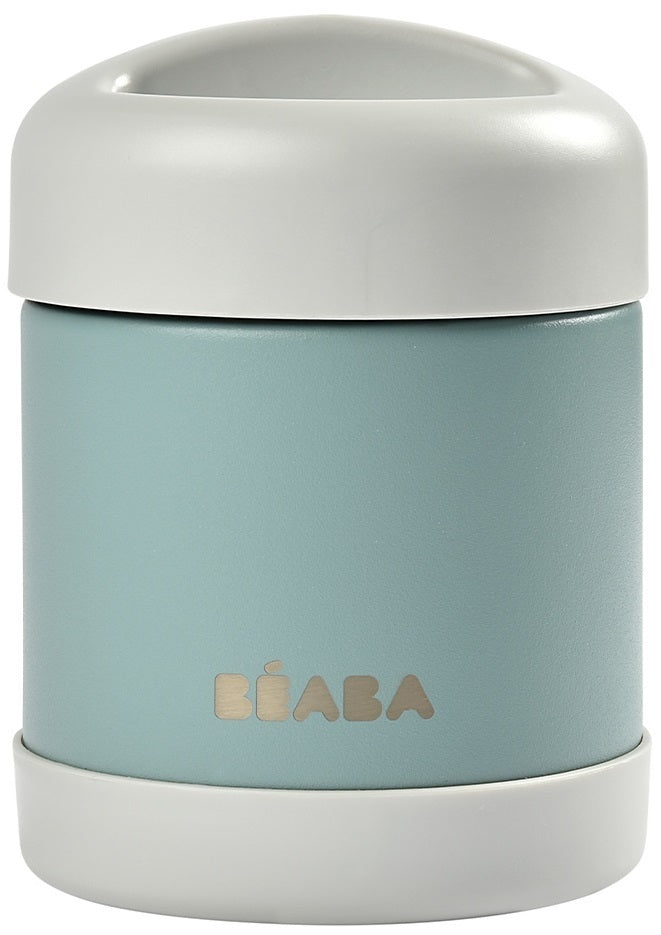 Beaba: Stainless Steel Food Container - Light Mist/Eucalyptus Green (300ml)