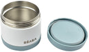 Beaba: Stainless Steel Food Container - Baltic Blue/White (500ml)