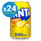 Fanta Lemon Soft Drink Can - 330ml (24 Pack)