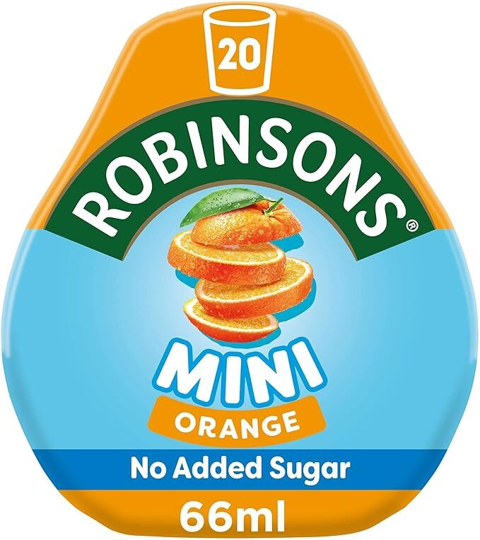 Robinsons: Mini Orange Water Drops - 66ml (6 Pack)