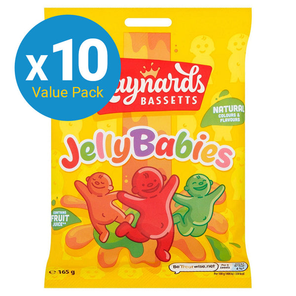 Maynards Bassetts Jelly Babies - 130g (10 Pack)