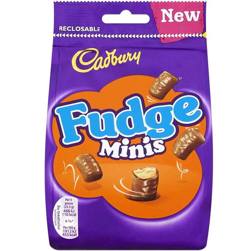 Cadbury Fudge Minis Chocolate Bag - 120g