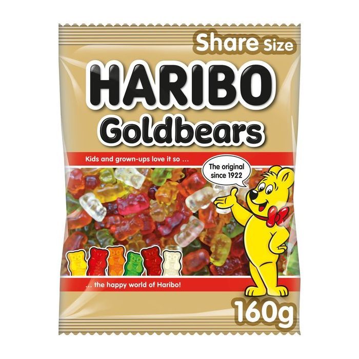 Haribo Gold Bears Lollies - 160g (12 Pack)