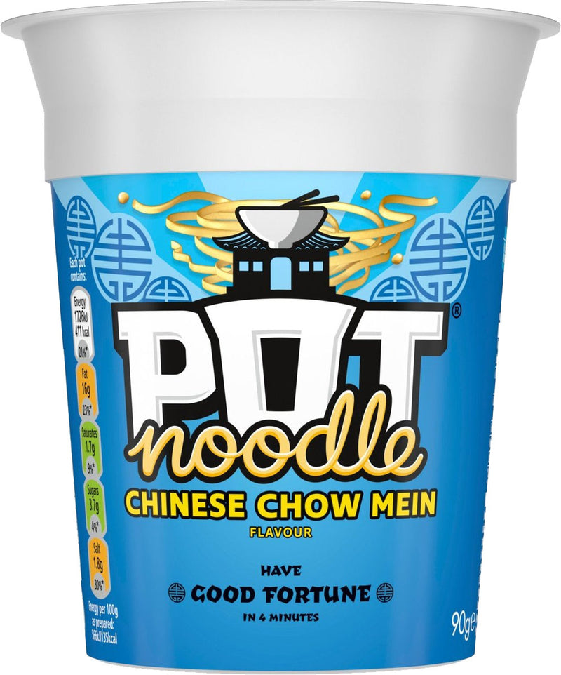 Pot Noodle Chinese Chow Mein - 90g (12 Pack)