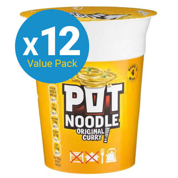 Pot Noodle Original Curry - 90g (12 Pack)