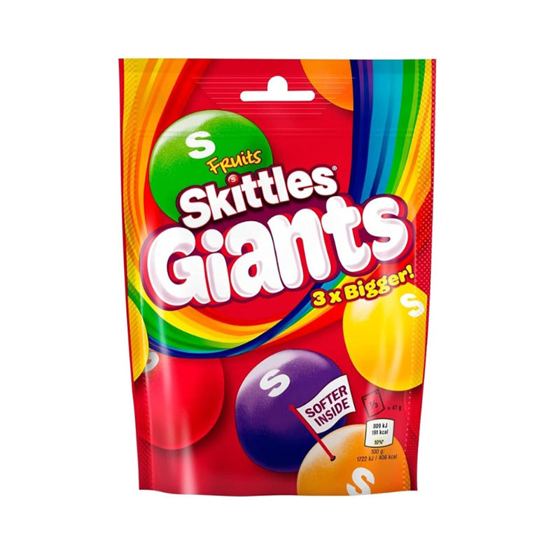 Skittles Giants Vegan Chewy Fruit Sweets - 132g (15 Pack)