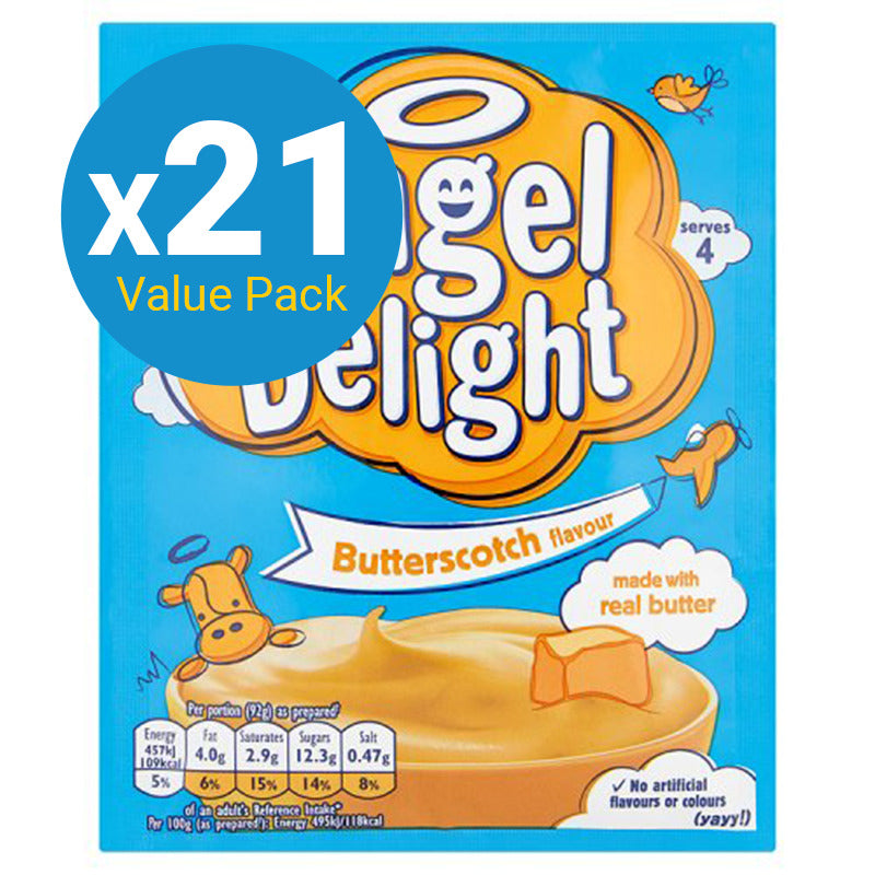 Angel Delight Butterscotch Dessert Sachet - 59g (21 Pack)