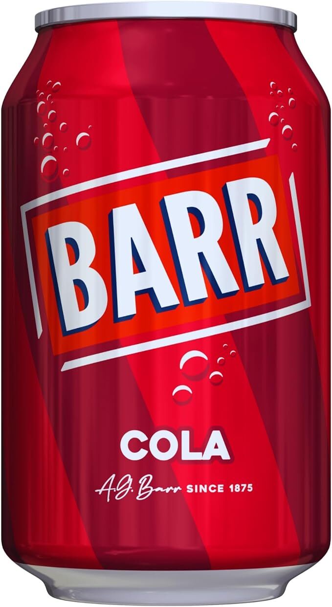 Barr Cola Soft Drink Can - 330ml (24 Pack)