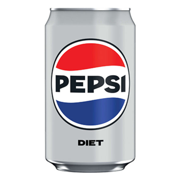 Pepsi Diet Soft Drink Can - 330ml (24 Pack)