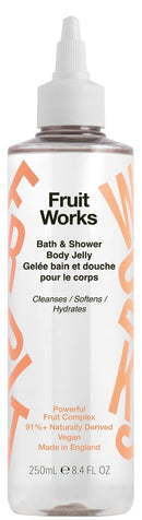 Fruit Works: Bath & Shower Body Jelly Bottle with Nozzle Cap (250ml)