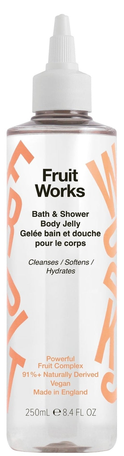 Fruit Works: Bath & Shower Body Jelly Bottle with Nozzle Cap (250ml)