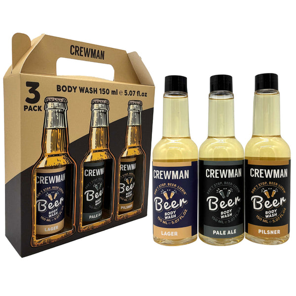 Crewman: Beer Gift Set - Shower Gel (150ml x 3)