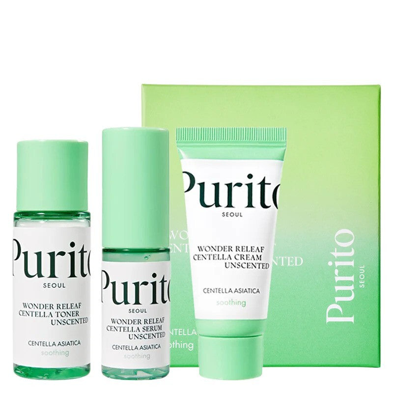 Purito SEOUL: Wonder Releaf Centella Unscented Mini Kit