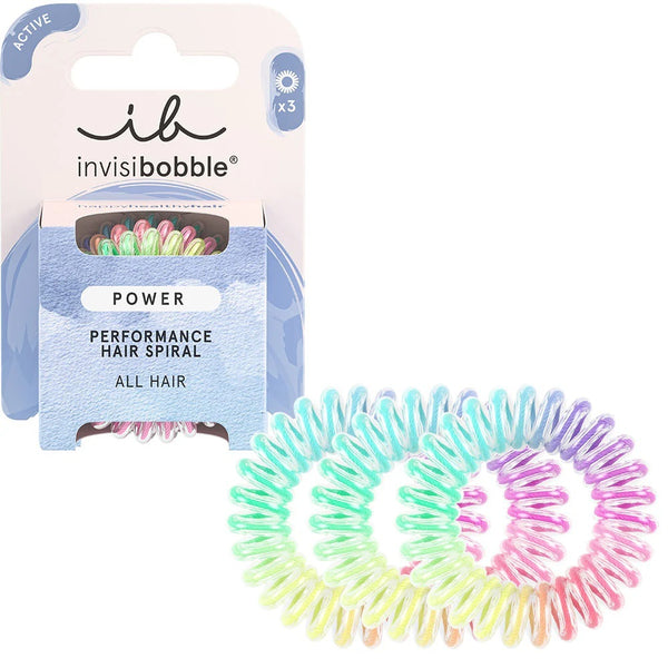 Invisibobble: Power Hair Spiral Hair Ties Magic Rainbow (3 Piece)