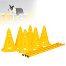 ZOOMIES Dog Agility Hurdle Cone Set - Yellow