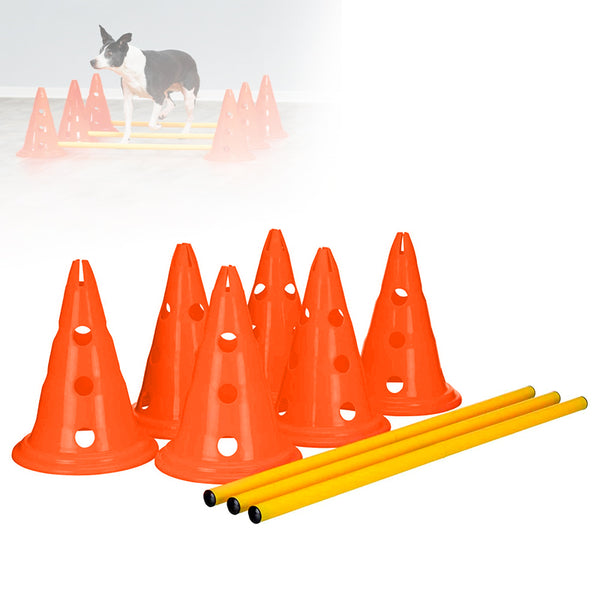 ZOOMIES Dog Agility Hurdle Cone Set - Orange