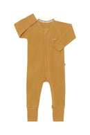 Bonds: Long Sleeve Waffle Zippy Wondersuit - Sweet Caramel (Size 00)