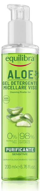 Equilibra: Aloe Vera Purifying Micellar Facial Cleansing Gel (200ml)