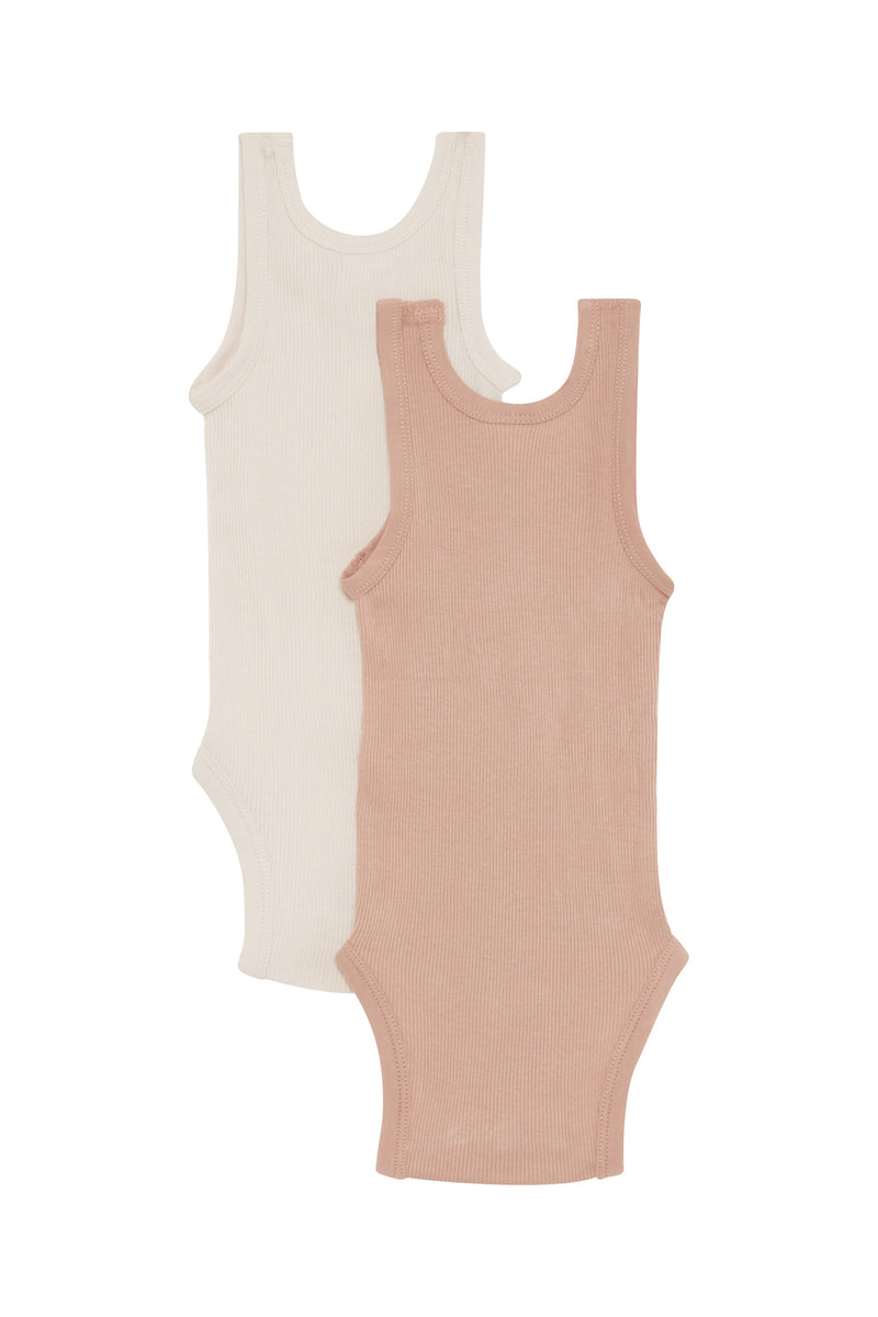 Bonds: Organics Singletsuit 2 Pack - Ceramic Dust/Macadamia (Size 00)