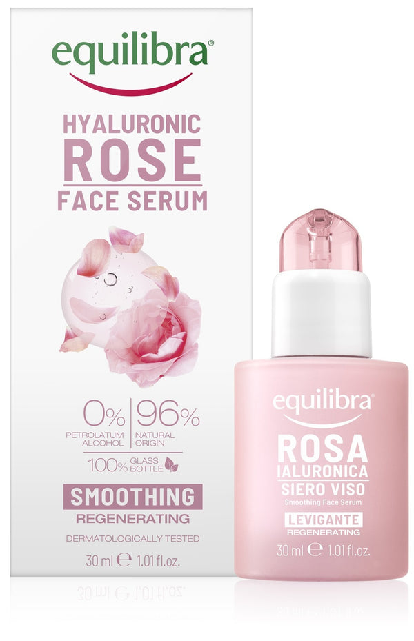 Equilibra: Rose Smoothing Face Serum With Hyaluronic Acid (30ml)