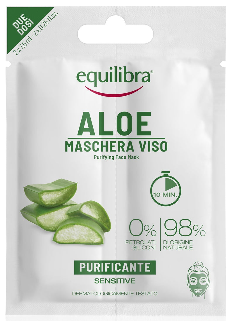 Equillibra: Purifying Aloe Vera Face Mask (2 x 7.5ml)