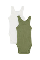 Bonds: Organics Singletsuit 2 Pack - Kelpie/Marscapone (Size 1)