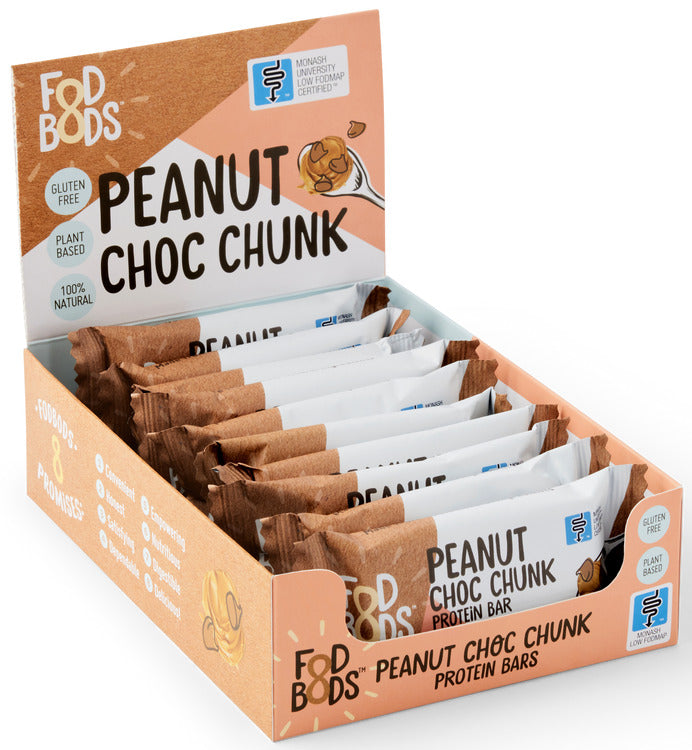 FODBOD Protein Bar - Peanut Choc Chunk (50g) x 10