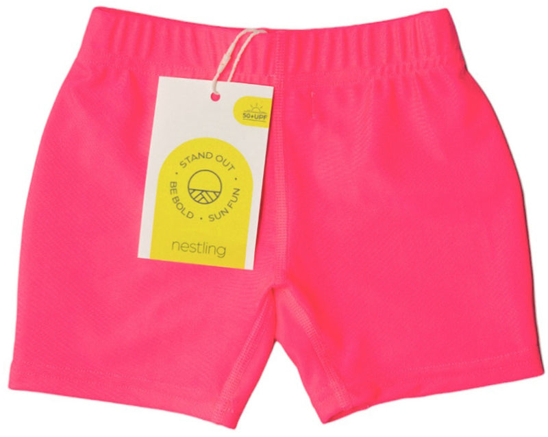 Nestling: Swim Shorts - Neon Pink (6 years)