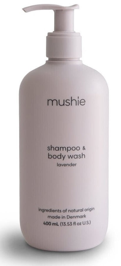 Mushie: Baby Shampoo & Body Wash - Lavender (400ml)