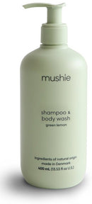 Mushie: Baby Shampoo Body Wash - Green Lemon (400ml)