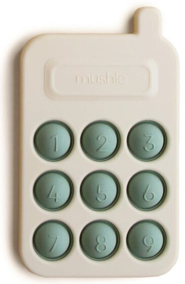 Mushie: Phone Press Toy - Cambridge Blue