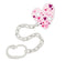 NUK: Shaped Soother Chain - Pink Hearts