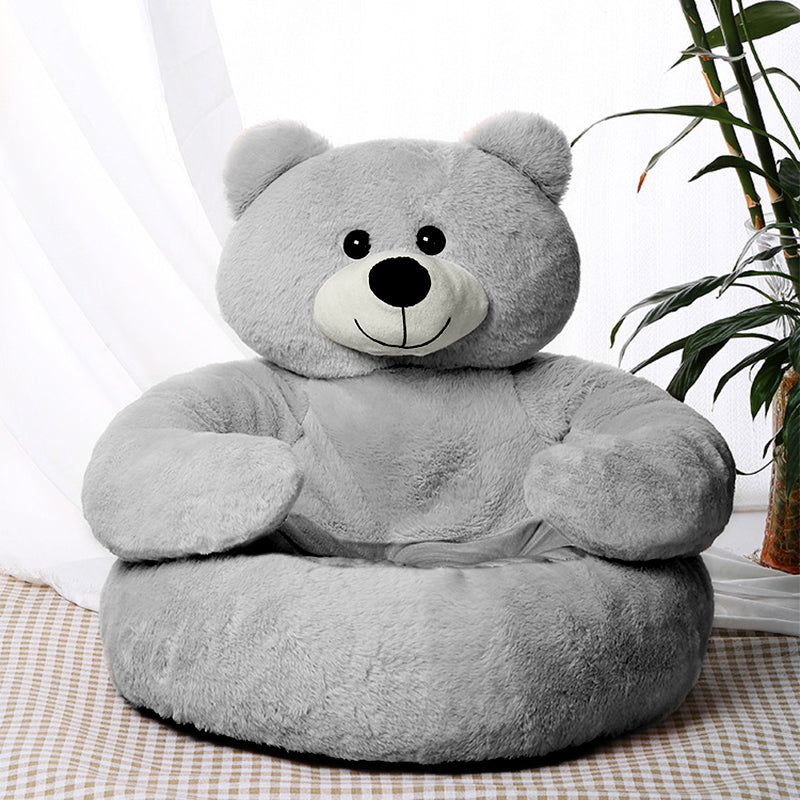 ZOOMIES Bear Dog Bed - Gray