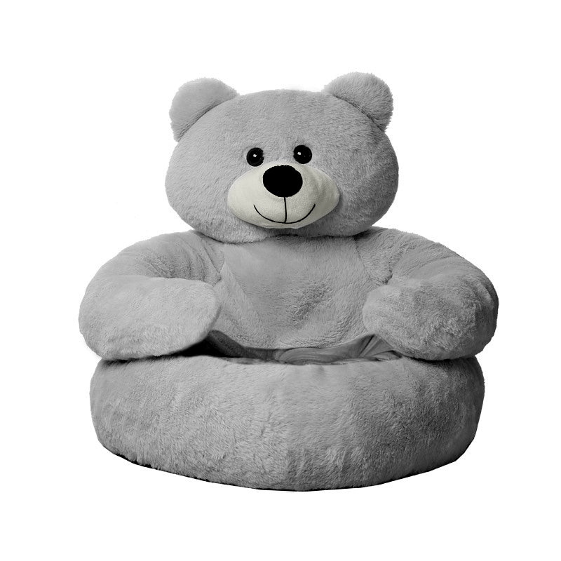 ZOOMIES Bear Dog Bed - Gray