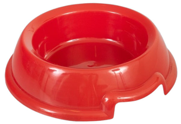 Yours Droolly: Bowl Plastic Single - Small/Medium (Red)