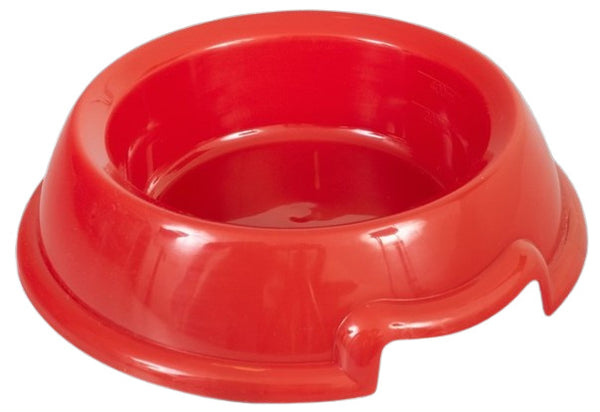 Yours Droolly: Bowl Plastic Single - Medium/Red