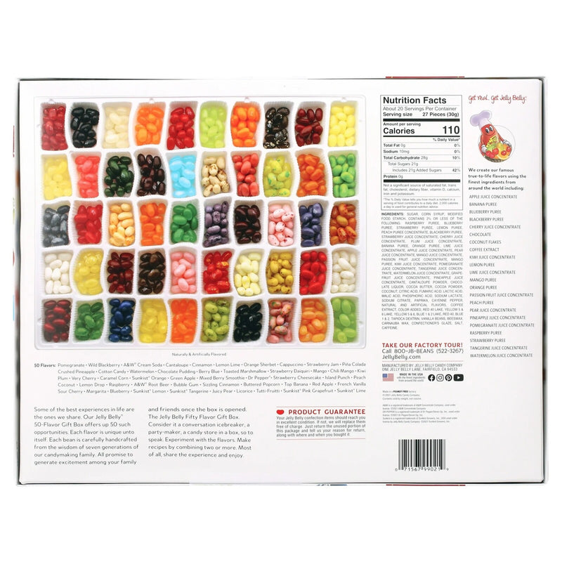 Jelly Belly 50 Assorted Flavours Gift Box (600g)