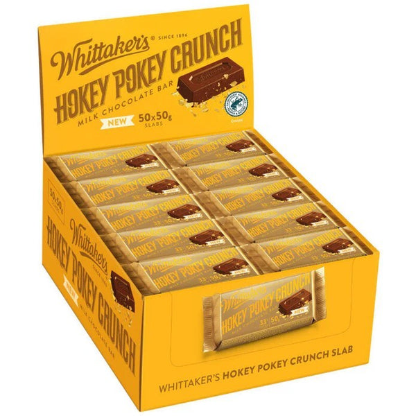 Whittaker's Hokey Pokey Crunch Slab 50g (Box of 50)