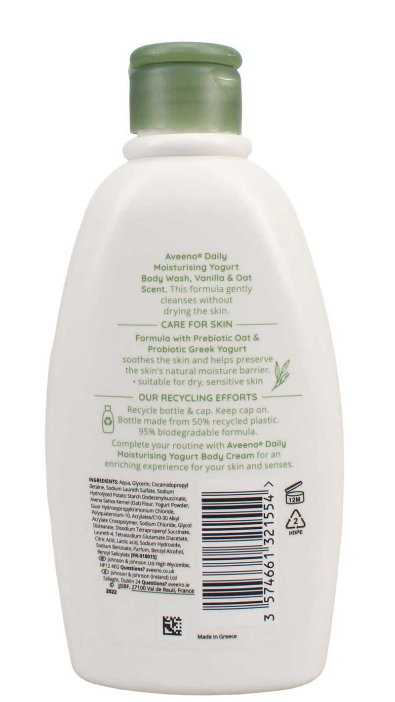 Aveeno: Daily Moisturising Yogurt Body Wash - Vanilla & Oat (300ml)