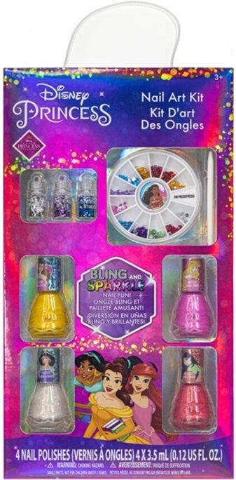 Disney: Princess Nail Polish & Gem (8 Piece Set)